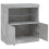 VidaXL (concrete grey) vidaXL Sideboard with LED Lights Cupboard Highboard Storage Buffet Cabinet 7