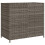VidaXL vidaXL Gartenschrank Grau 83x45x76 cm Poly Rattan 9