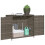 VidaXL vidaXL Gartenschrank Grau 83x45x76 cm Poly Rattan 5