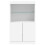 VidaXL (white) vidaXL Sideboard with LED Lights Cupboard Highboard Storage Buffet Cabinet 6