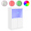 VidaXL (white) vidaXL Sideboard with LED Lights Cupboard Highboard Storage Buffet Cabinet 2