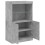 VidaXL (concrete grey) vidaXL Sideboard with LED Lights Cupboard Highboard Storage Buffet Cabinet 7