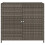VidaXL vidaXL Gartenschrank Grau 83x45x76 cm Poly Rattan 7