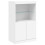 VidaXL (white) vidaXL Sideboard with LED Lights Cupboard Highboard Storage Buffet Cabinet 3