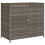 VidaXL vidaXL Gartenschrank Grau 83x45x76 cm Poly Rattan 2