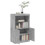 VidaXL (concrete grey) vidaXL Sideboard with LED Lights Cupboard Highboard Storage Buffet Cabinet 5
