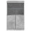 VidaXL (concrete grey) vidaXL Sideboard with LED Lights Cupboard Highboard Storage Buffet Cabinet 6