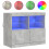 VidaXL (concrete grey) vidaXL Sideboard with LED Lights Cupboard Highboard Storage Buffet Cabinet 1
