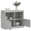 VidaXL (concrete grey) vidaXL Sideboard with LED Lights Cupboard Highboard Storage Buffet Cabinet 5