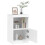 VidaXL (white) vidaXL Sideboard with LED Lights Cupboard Highboard Storage Buffet Cabinet 5