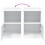 VidaXL (white) vidaXL Sideboard with LED Lights Cupboard Highboard Storage Buffet Cabinet 10