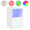 VidaXL (white) vidaXL Sideboard with LED Lights Cupboard Highboard Storage Buffet Cabinet 1