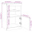 VidaXL (white) vidaXL Sideboard with LED Lights Cupboard Highboard Storage Buffet Cabinet 4