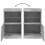 VidaXL (concrete grey) vidaXL Sideboard with LED Lights Cupboard Highboard Storage Buffet Cabinet 10