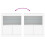 VidaXL (white) vidaXL Sideboard with LED Lights Cupboard Highboard Storage Buffet Cabinet 10
