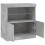 VidaXL (concrete grey) vidaXL Sideboard with LED Lights Cupboard Highboard Storage Buffet Cabinet 7