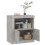 VidaXL (concrete grey) vidaXL Sideboard with LED Lights Cupboard Highboard Storage Buffet Cabinet 5