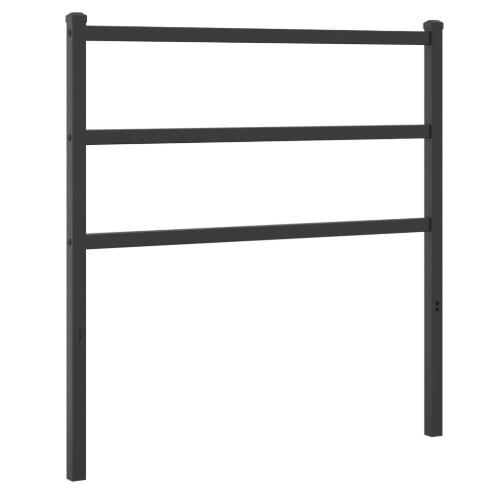 (black, 90 cm) vidaXL Metal Headboard Bedroom Home Decorative Bed Header Metal Bed Headboard