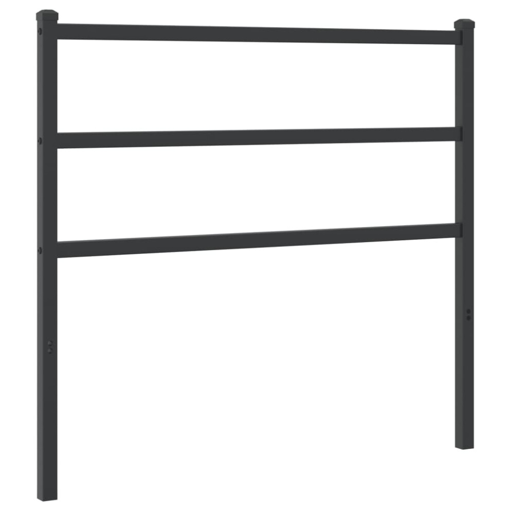 (black, 100 cm) vidaXL Metal Headboard Bedroom Home Decorative Bed Header Metal Bed Headboard