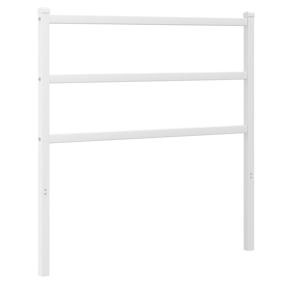 (white, 90 cm) vidaXL Metal Headboard Bedroom Home Decorative Bed Header Metal Bed Headboard