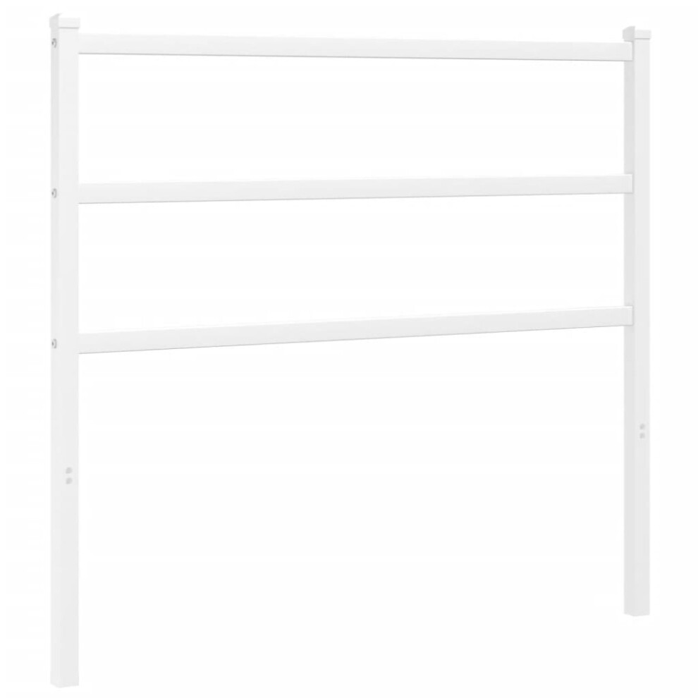 (white, 100 cm) vidaXL Metal Headboard Bedroom Home Decorative Bed Header Metal Bed Headboard