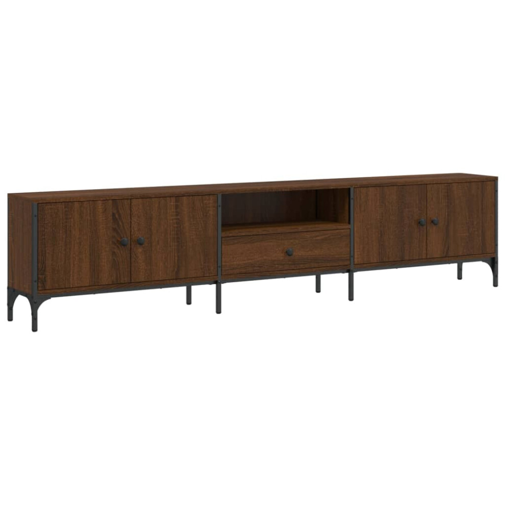 (brown oak) vidaXL TV Cabinet with Drawer TV Unit Media Cabinet TV Stand Engineered Wood