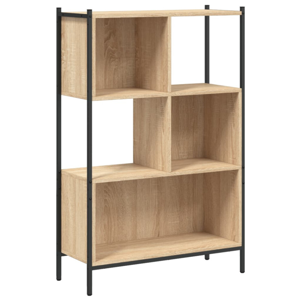 (sonoma oak) vidaXL Bookcase Bookshelf Storage Cabinet Shelving Unit Rack Engineered Wood