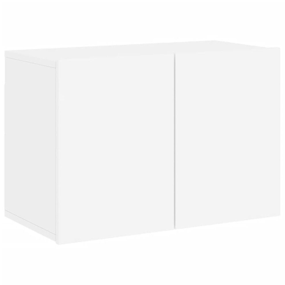 Vidaxl (White, 60 X 30 X 41 Cm/ 1 Pcs) Tv Cabinets Wall-Mounted Floating Tv Unit Floating Shelves Tv Stand