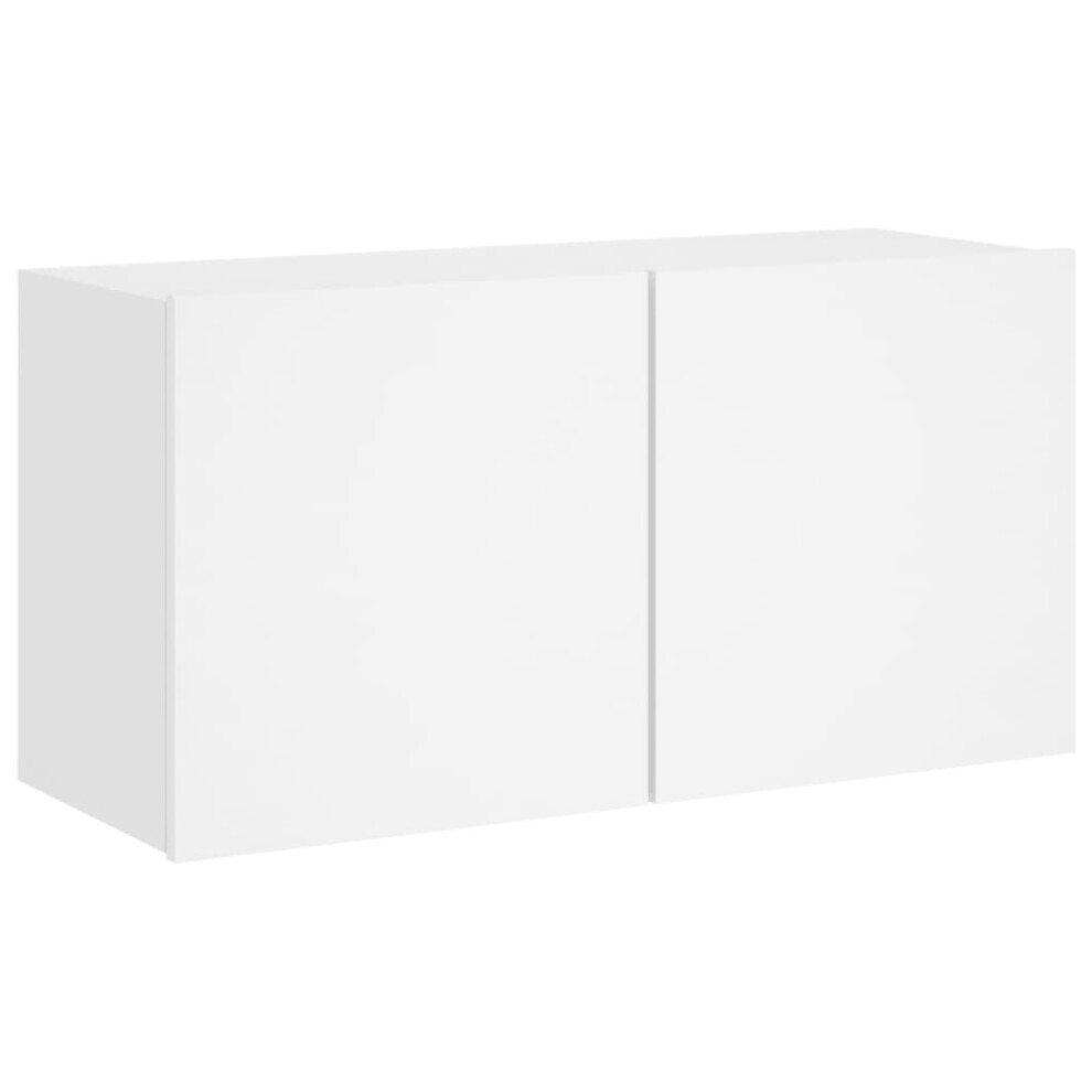 Vidaxl (White, 80 X 30 X 41 Cm/ 1 Pcs) Tv Cabinets Wall-Mounted Floating Tv Unit Floating Shelves Tv Stand