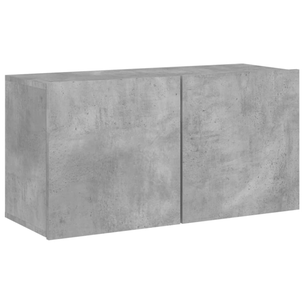 Vidaxl (Concrete Grey, 80 X 30 X 41 Cm/ 1 Pcs) Tv Cabinets Wall-Mounted Floating Tv Unit Floating Shelves Tv Stand