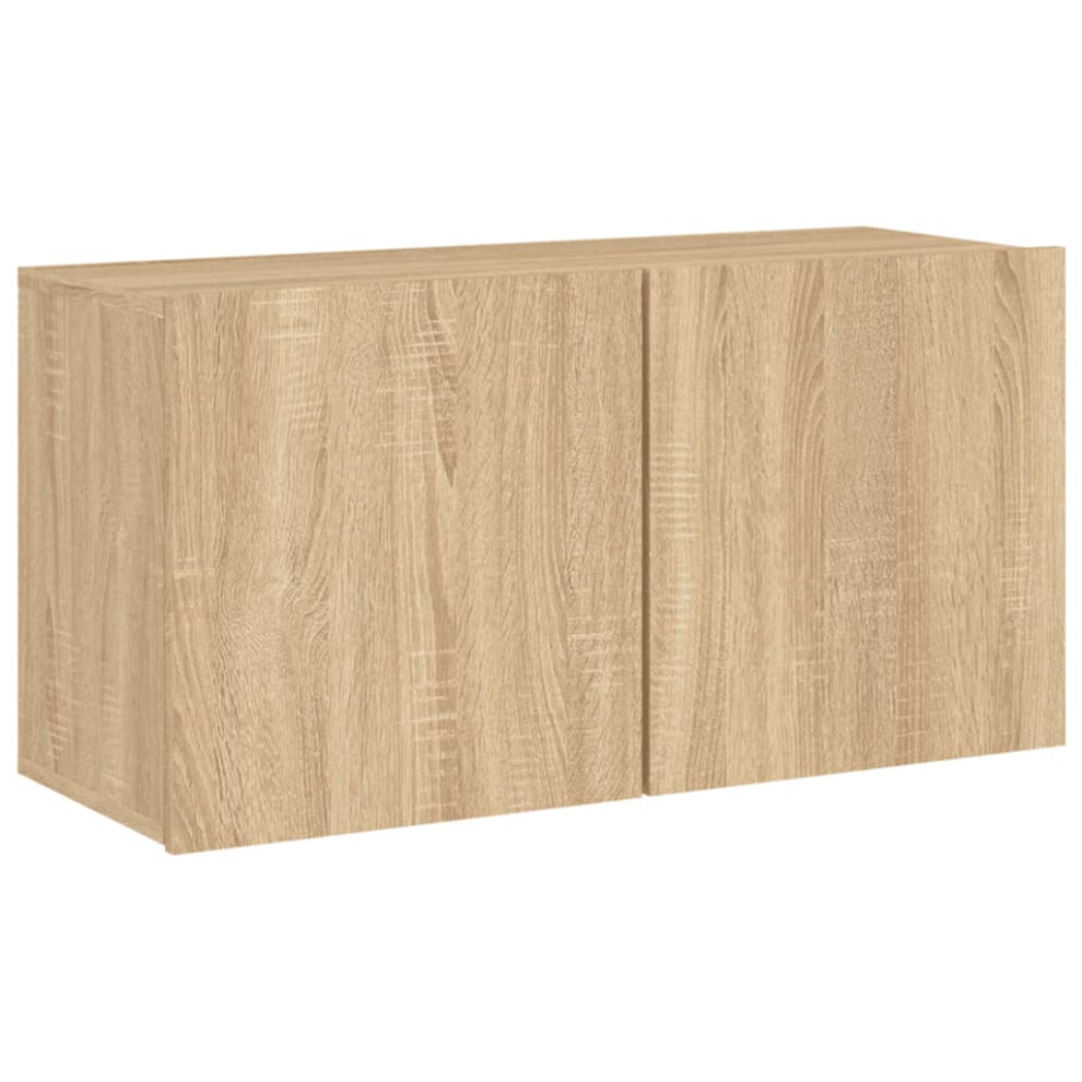 Vidaxl (Sonoma Oak, 80 X 30 X 41 Cm/ 1 Pcs) Tv Cabinets Wall-Mounted Floating Tv Unit Floating Shelves Tv Stand