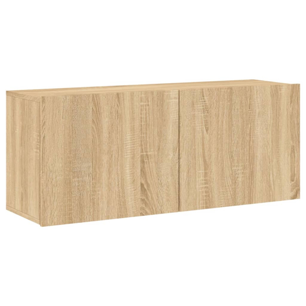 Vidaxl (Sonoma Oak, 100 X 30 X 41 Cm/ 1 Pcs) Tv Cabinets Wall-Mounted Floating Tv Unit Floating Shelves Tv Stand