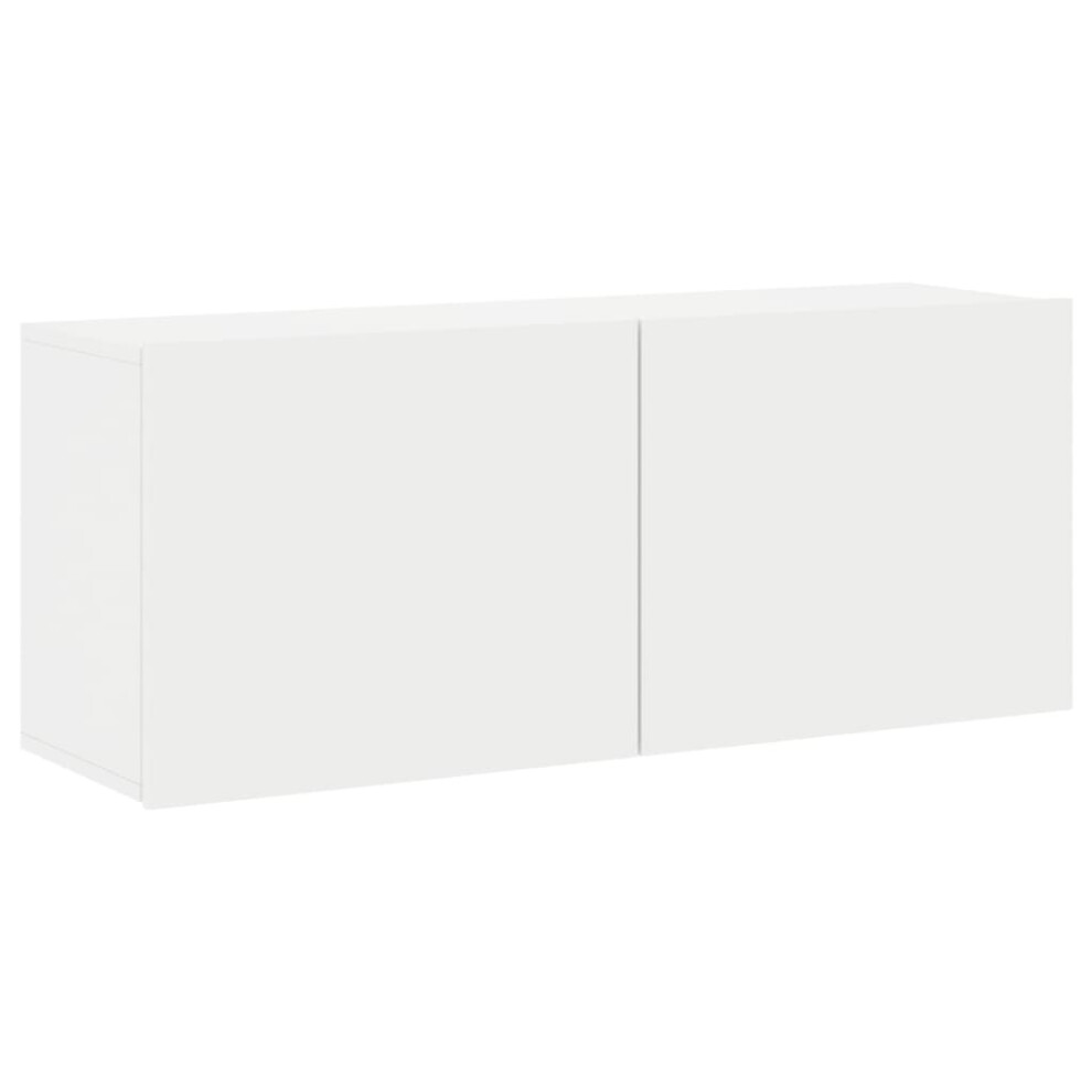 Vidaxl (White, 100 X 30 X 41 Cm/ 1 Pcs) Tv Cabinets Wall-Mounted Floating Tv Unit Floating Shelves Tv Stand