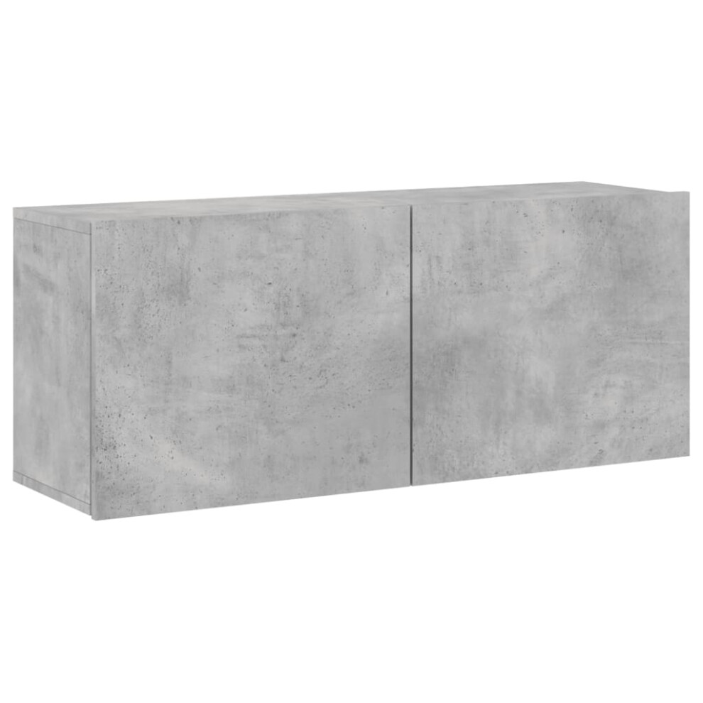 Vidaxl (Concrete Grey, 100 X 30 X 41 Cm/ 1 Pcs) Tv Cabinets Wall-Mounted Floating Tv Unit Floating Shelves Tv Stand