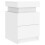 VidaXL (white, 1 pcs) vidaXL Bedside Cabinets with LED Lights Nightstand Bed Cabinet Side Table 6