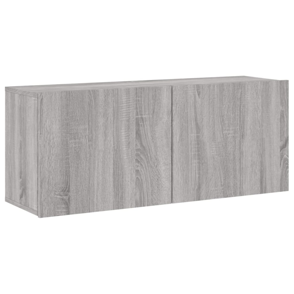 Vidaxl (Grey Sonoma, 100 X 30 X 41 Cm/ 1 Pcs) Tv Cabinets Wall-Mounted Floating Tv Unit Floating Shelves Tv Stand