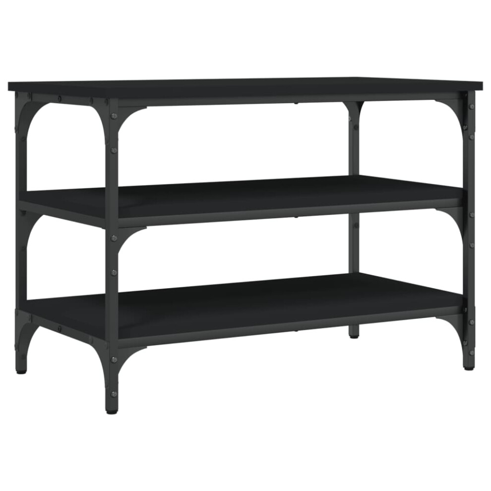 Vidaxl (, 70 X 38.5 X 49 Cm) Shoe Bench Hallway Shoe Cabinet Storage Bench Seat Engineered Wood Black