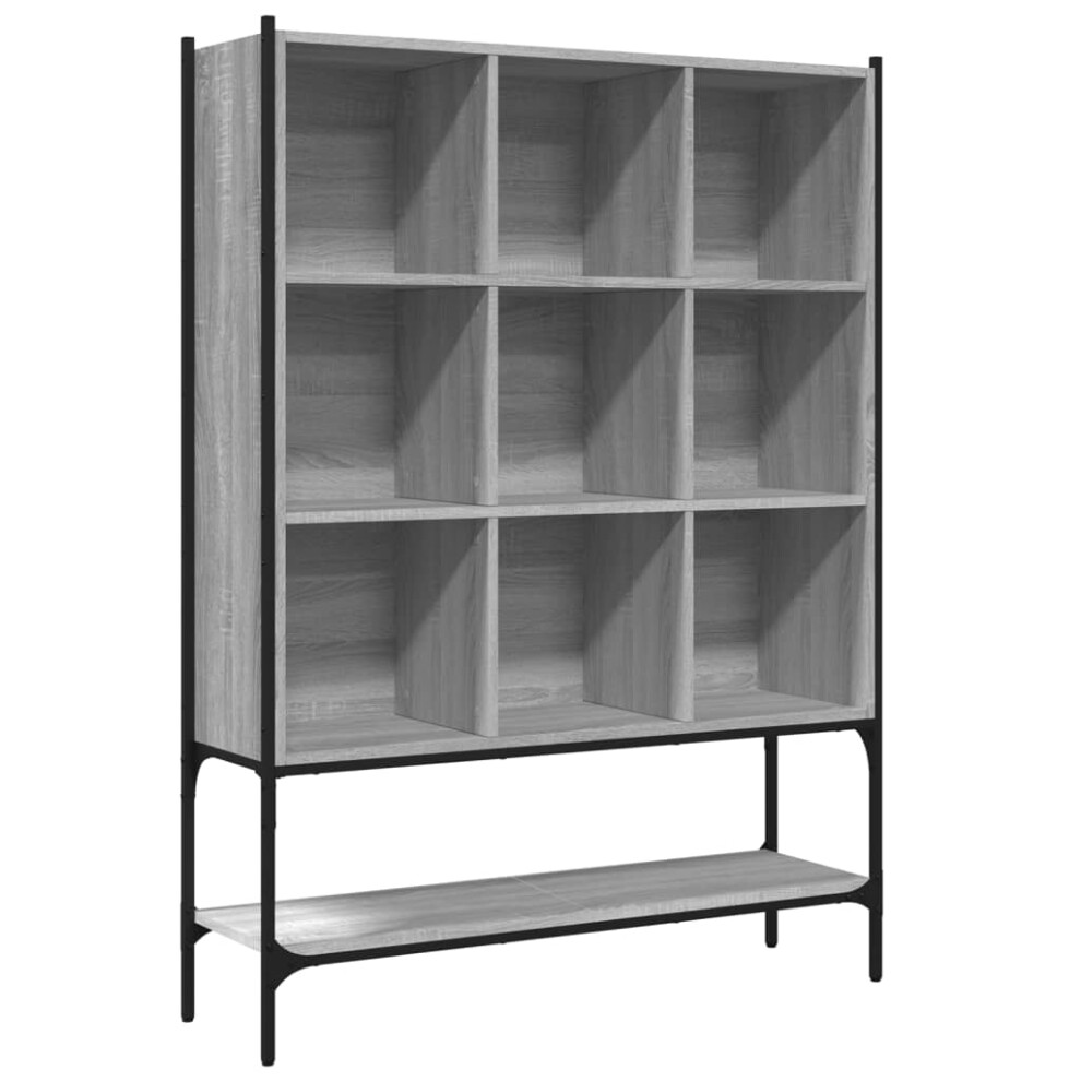 Vidaxl (Grey Sonoma) Bookcase Bookshelf Storage Rack Highboard Book Rack Engineered Wood