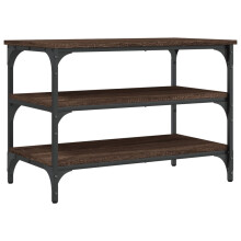(brown oak, 70 x 38.5 x 49 cm) vidaXL Shoe Bench Hallway Shoe Cabinet Storage Bench Seat Engineered Wood