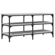 (grey sonoma, 100 x 38.5 x 49 cm) vidaXL Shoe Bench Hallway Shoe Cabinet Storage Bench Seat Engineered Wood