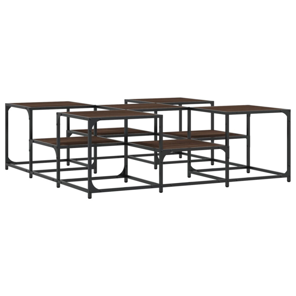 VIDAXL - Coffee Table - 121x121x40 cm - Brown - Image 2
