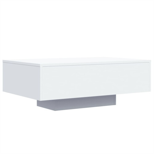 VidaXL (white, 85 x 55 x 31 cm) vidaXL Coffee Table with LED Lights Hallway Tea Side End Table Sofa Table 2