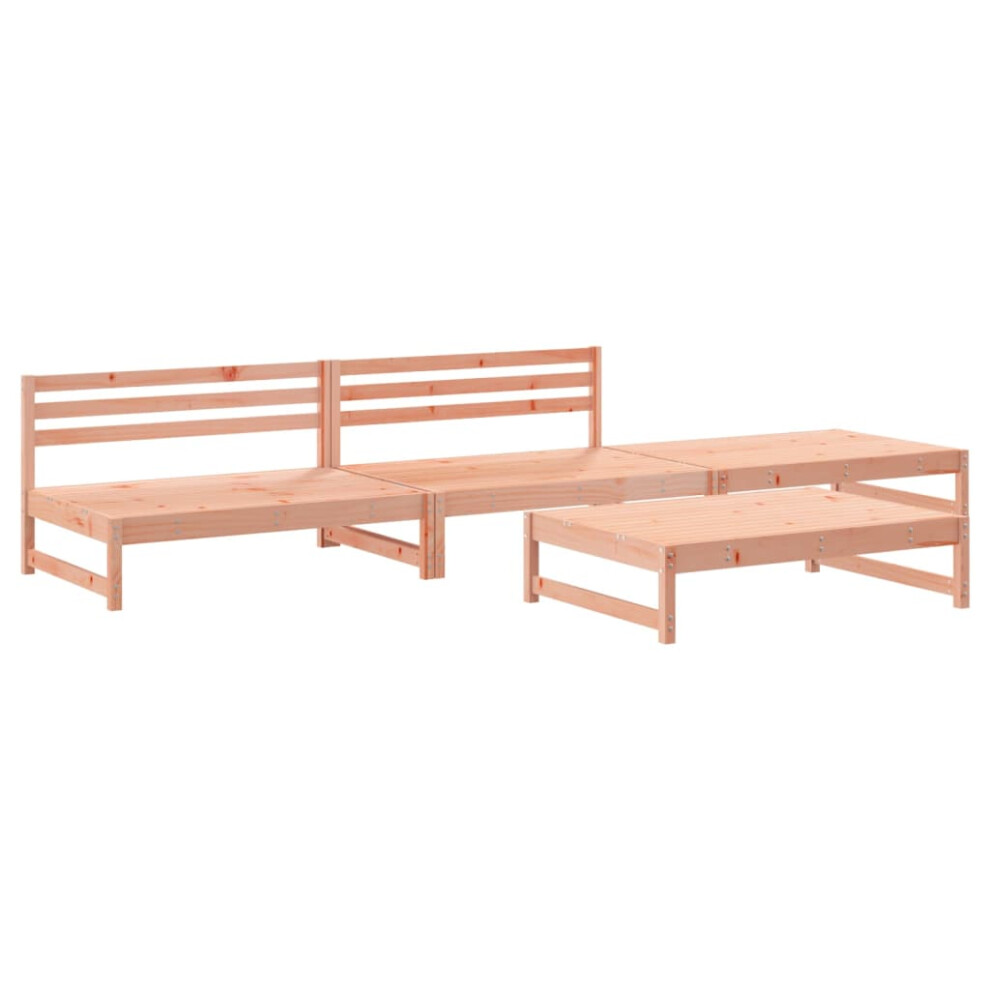 vidaXL Garden Lounge Set Outdoor Bench Wooden Bench 4 Piece Solid Wood Douglas-image-OPC-PDNBQYF-NEW