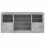 VidaXL vidaXL Sideboard with LED Lights Cupboard Highboard Side Cabinet Concrete Grey 6