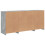 VidaXL vidaXL Sideboard with LED Lights Cupboard Highboard Side Cabinet Concrete Grey 8