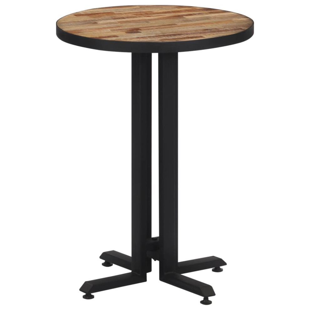 vidaXL Bistro Table Dining Room Coffee Side Table Round Solid Reclaimed Teak