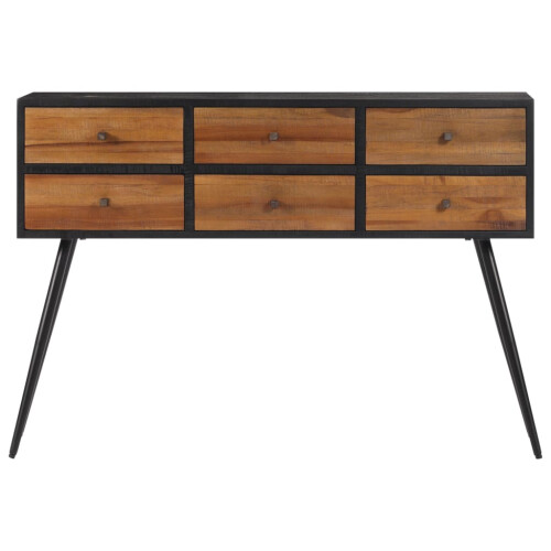 VidaXL vidaXL Console Table with Drawers End Table Side Table Solid Reclaimed Teak 2