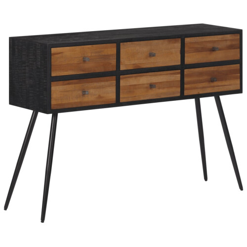 VidaXL vidaXL Console Table with Drawers End Table Side Table Solid Reclaimed Teak
