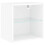VidaXL vidaXL Bedside Cabinet with LED Lights Wall-mounted Nightstand Bed Table White 6