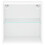 VidaXL vidaXL Bedside Cabinet with LED Lights Wall-mounted Nightstand Bed Table White 7